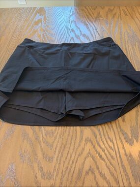 Black Athletic Mini Skort